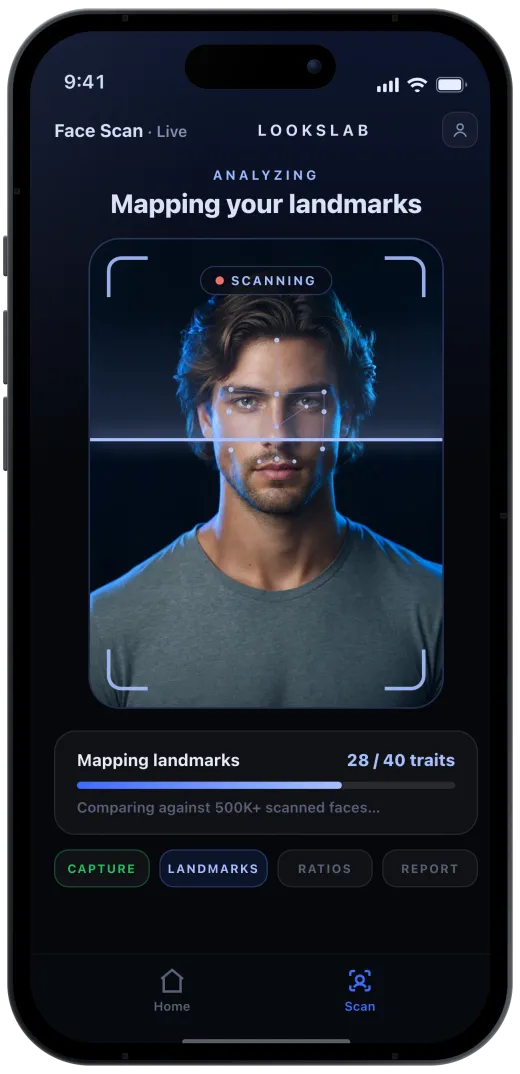 Lookslab scan screen